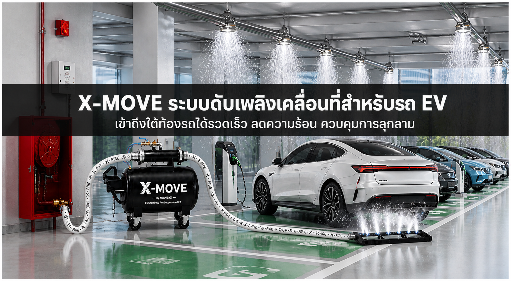 EV fire suppression system Thailand