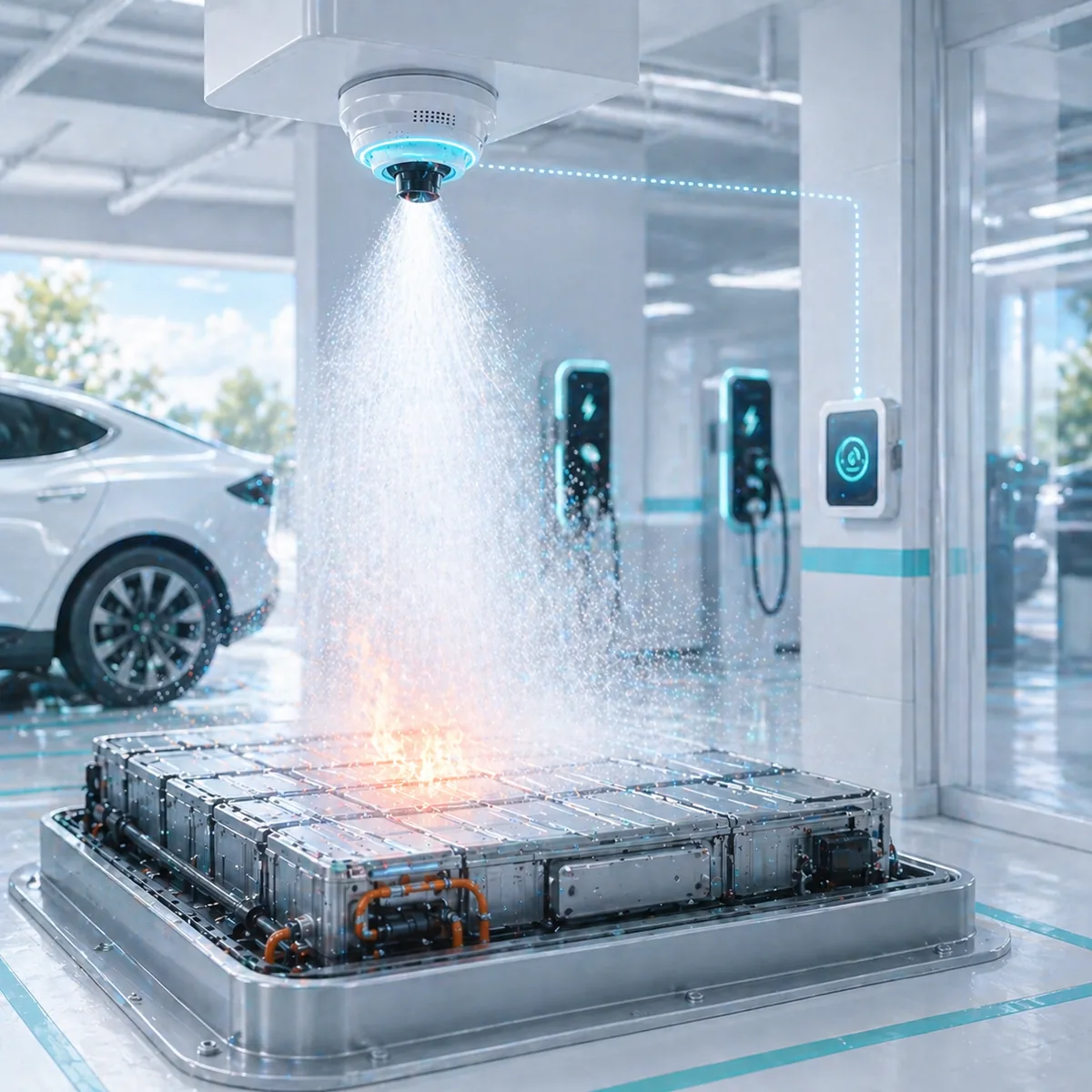 EV ESS fire suppression system XUAN BKK