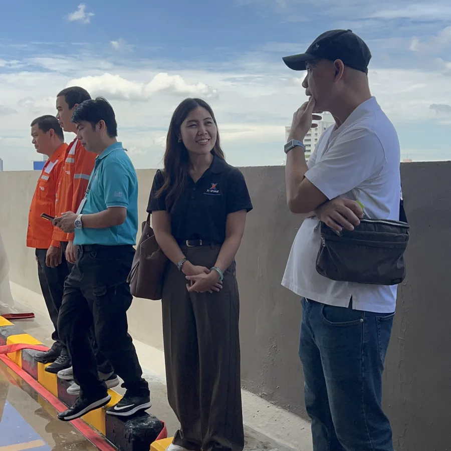 ทีมงาน XUAN BKK ลงพื้นที่ทดสอบระบบดับเพลิงจริง