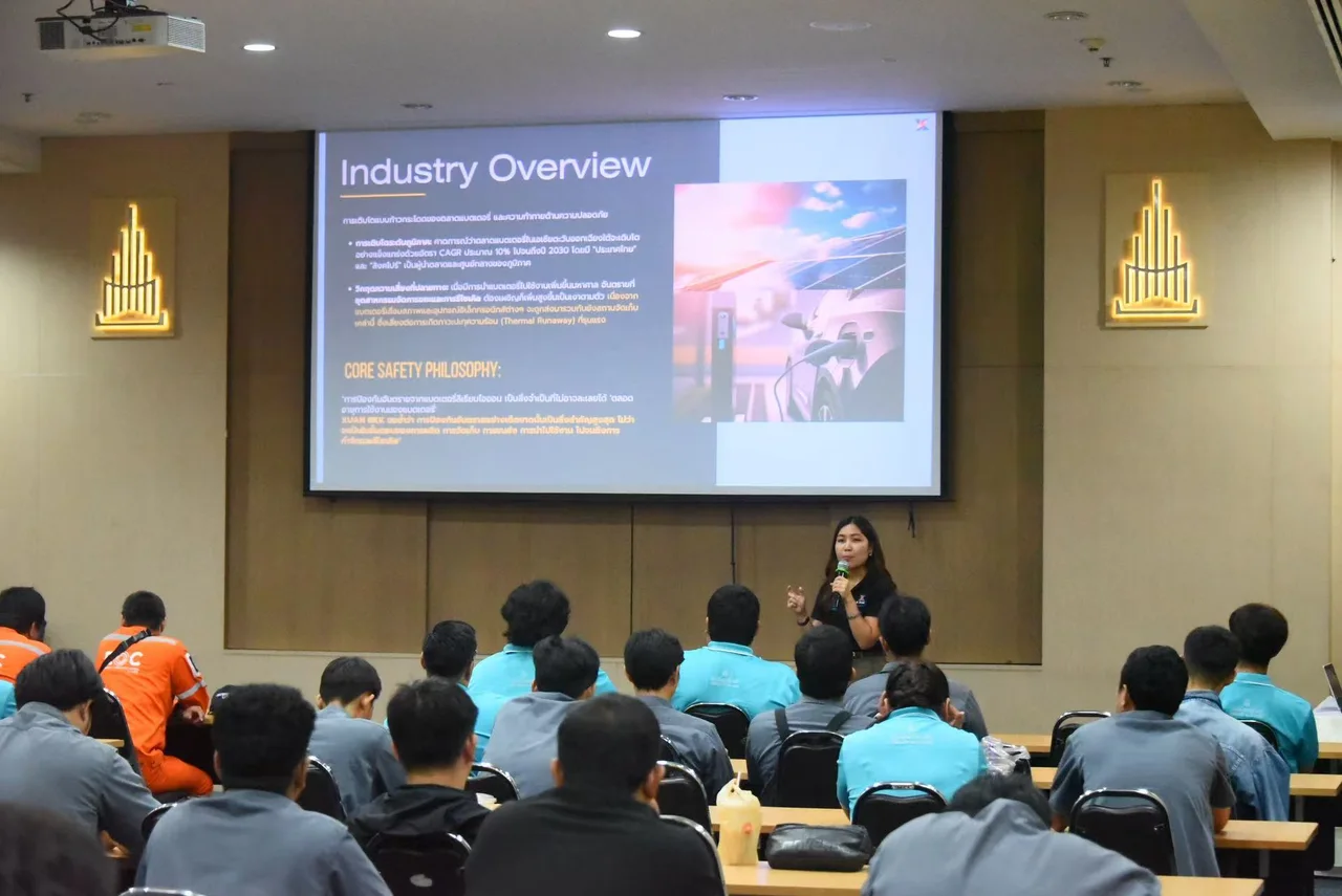 การอบรมให้ความรู้ระบบดับเพลิงอัตโนมัติ EV / ESS โดยทีมงาน XUAN BKK