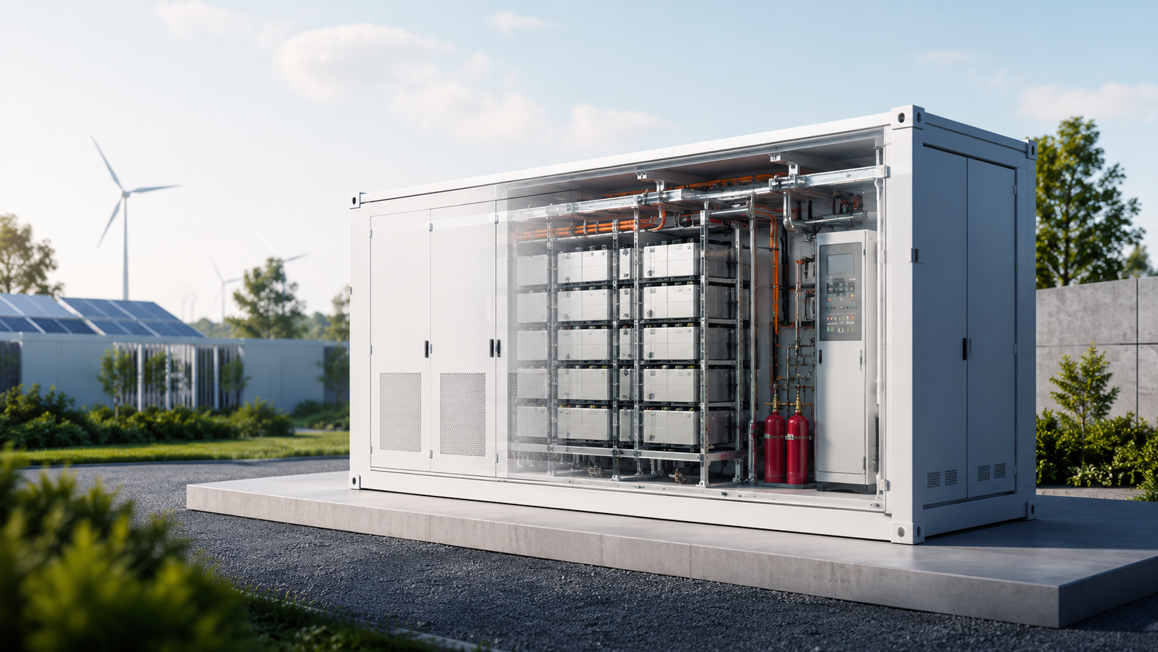 ESS ระบบดับเพลิงตู้คอนเทนเนอร์กักเก็บพลังงาน / ESS container energy storage fire suppression