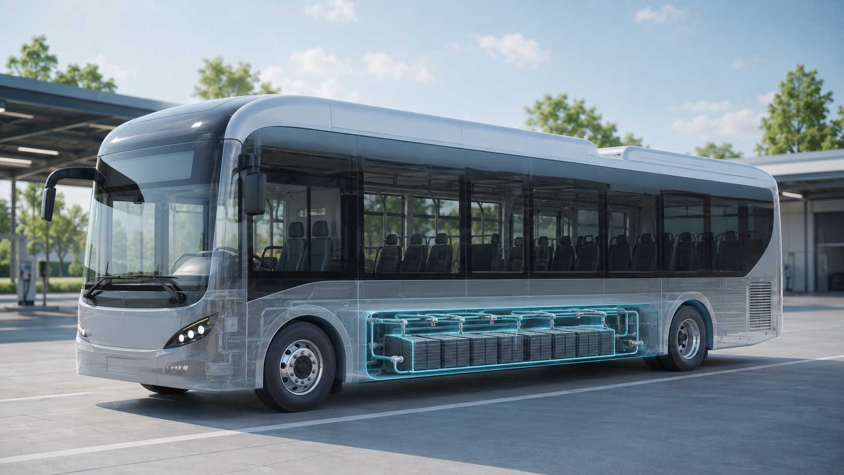 X-FLEET ระบบดับเพลิงแบตเตอรี่ในรถบัสไฟฟ้า / X-FLEET electric bus battery fire suppression
