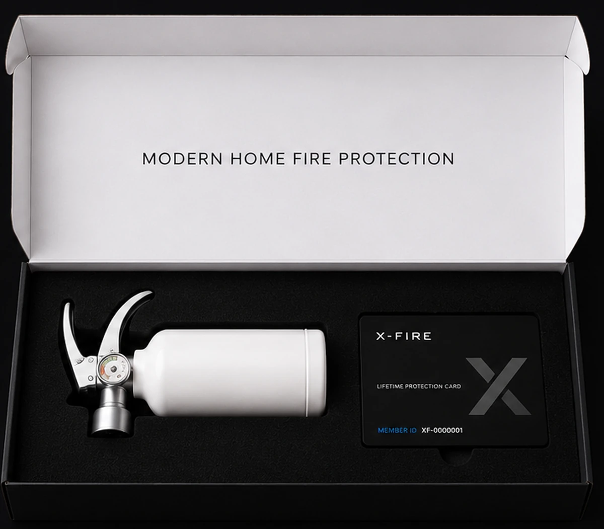 X-FIRE 500ml Modern Home fire suppression spray gift box with lifetime protection card